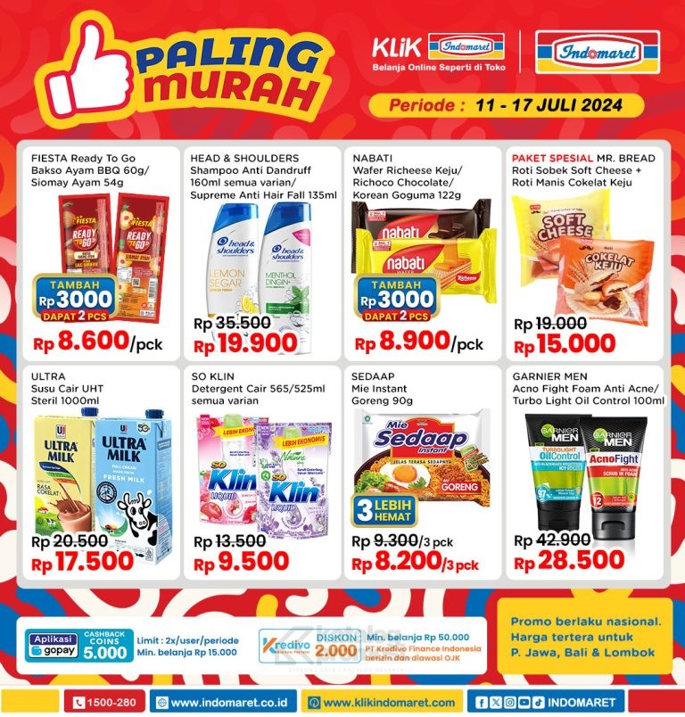 Promo Indomaret Beragam Produk 11 - 17 Juli 2024