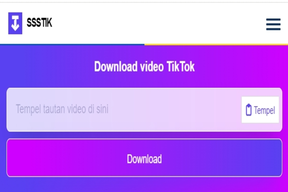 Cara Pertama Download Tiktok MP3 Pakai SSSTIK