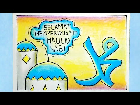 Contoh gambar Mewarnai dengan Tema Maulid Nabi Muhammad SAW 5