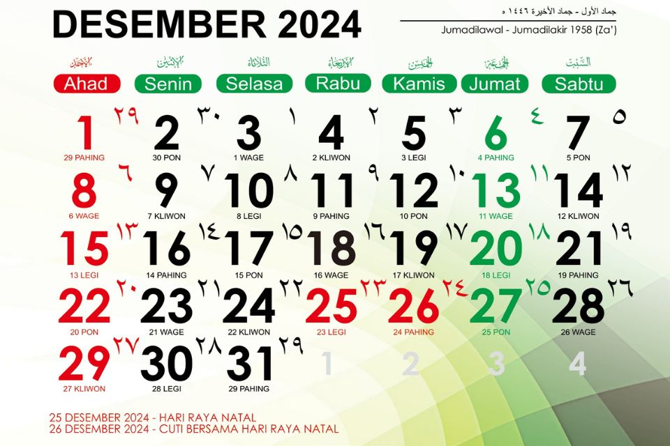 Kalender Desember