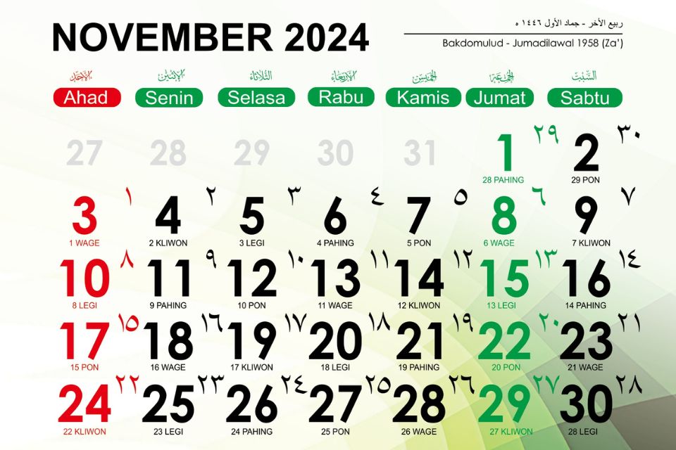 Kalender November