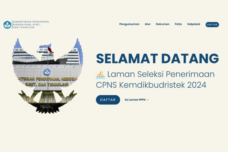 Pengumuman Hasil Seleksi Administrasi CPNS 2024 Kemendikbud Ristek Via