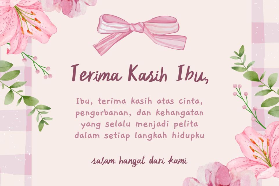 Gambar Ucapan Terima Kasih atas Cinta dan Pengorbanan
