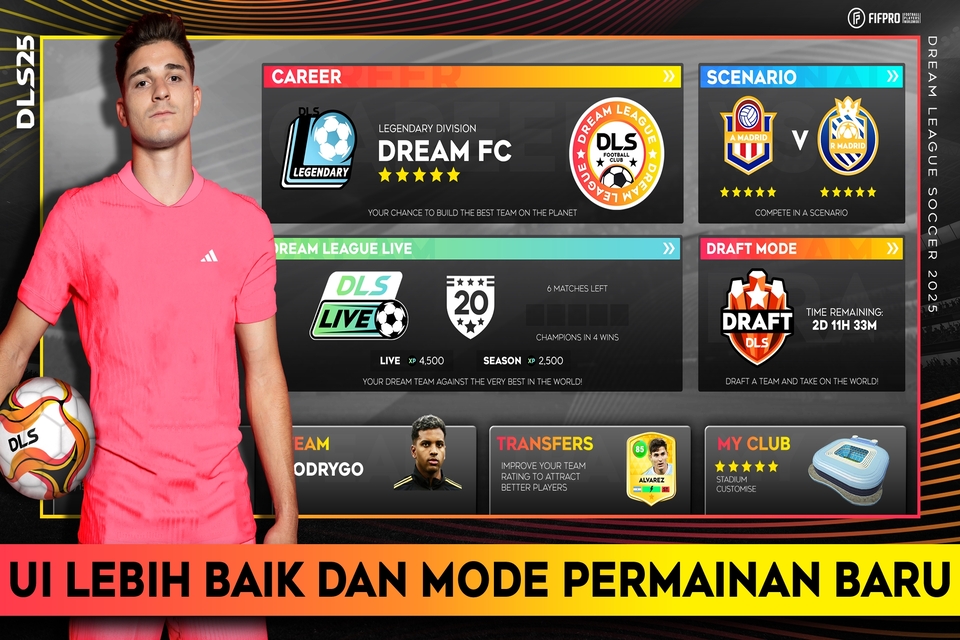 Download game Dream League Soccer versi terbaru 2025