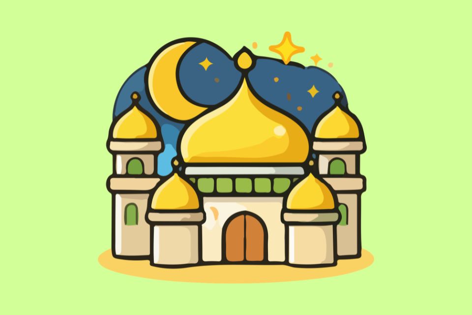 Gambar Masjid Kartun Ramadhan