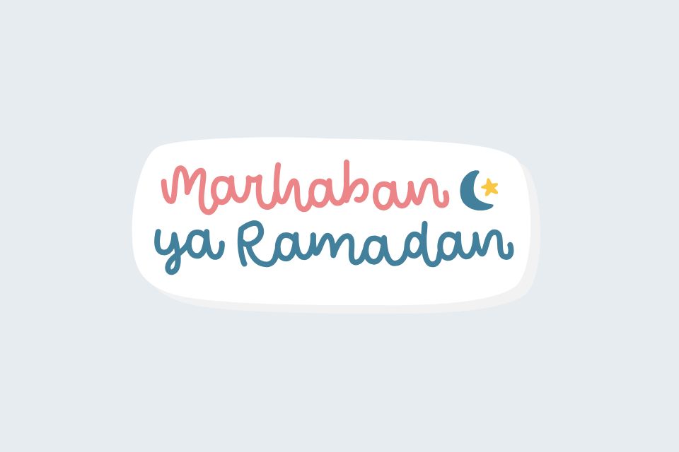 Gambar Marhaban Ya Ramadhan dengan Nuansa Masjid