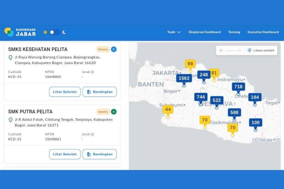 Cara melihat rekomendasi sekolah SPMB Jabar 2025