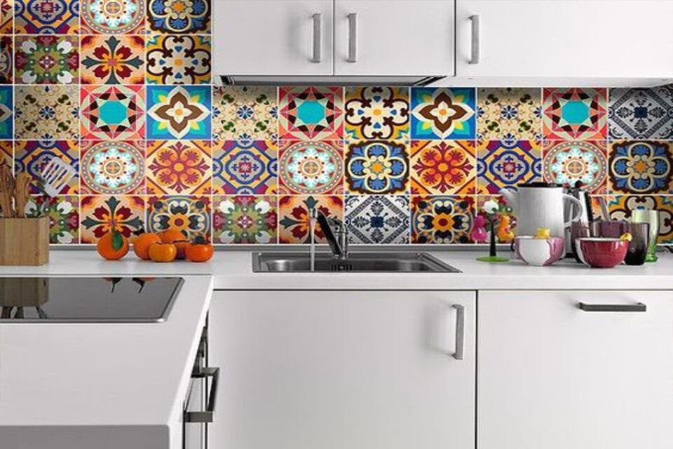 motif keramik untuk dinding dapur yang bagus