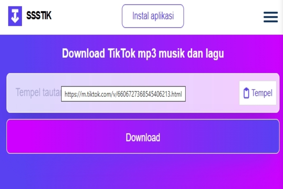 Cara Mengubah video TikTok menjadi audio MP3 tanpa aplikasi
