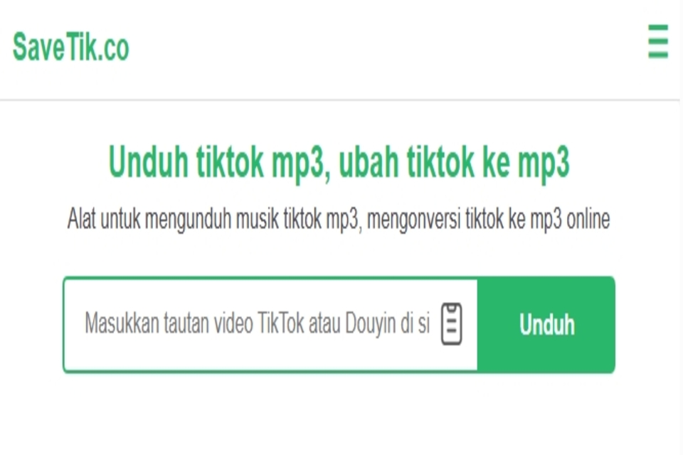 Cara Mengubah video TikTok menjadi audio MP3 tanpa aplikasi