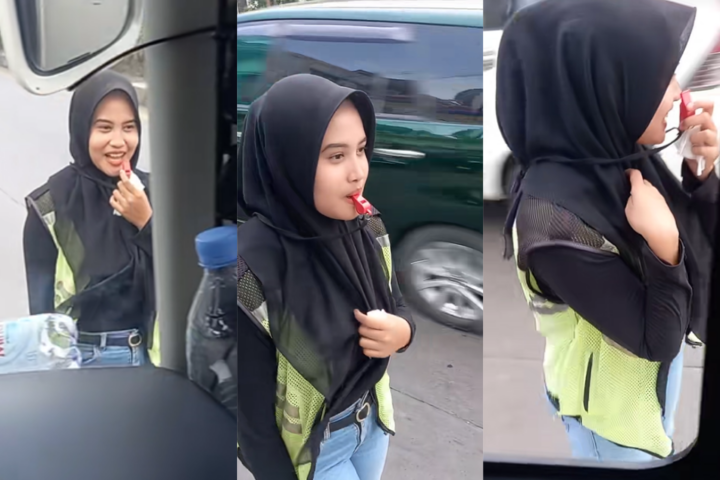 Viral! Juru Parkir Wanita Berhijab Tuai Pujian karena Selain Cantik Juga Bersikap Sopan, Siapa Dia?