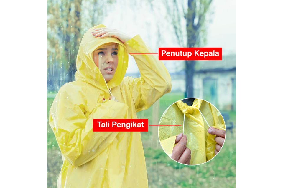 KENMASTER Jas Hujan Poncho Plastik-JAS025