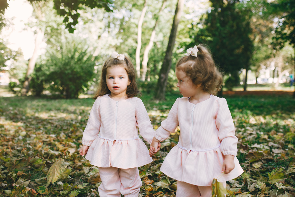 Setelan Anak Warna Soft Pink dengan Model Peplum