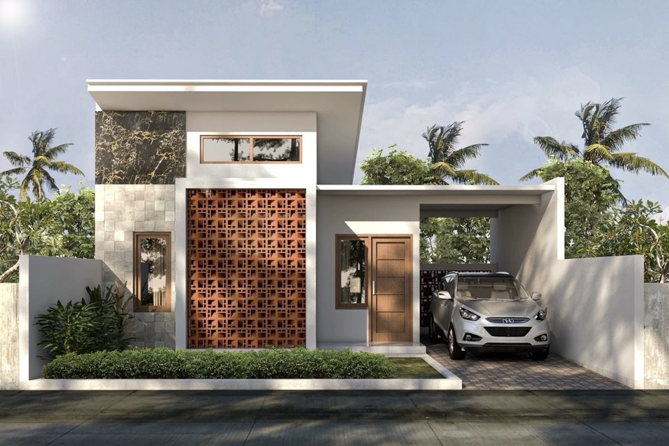 Gambar desain rumah minimalis modern 1 dan 2 lantai