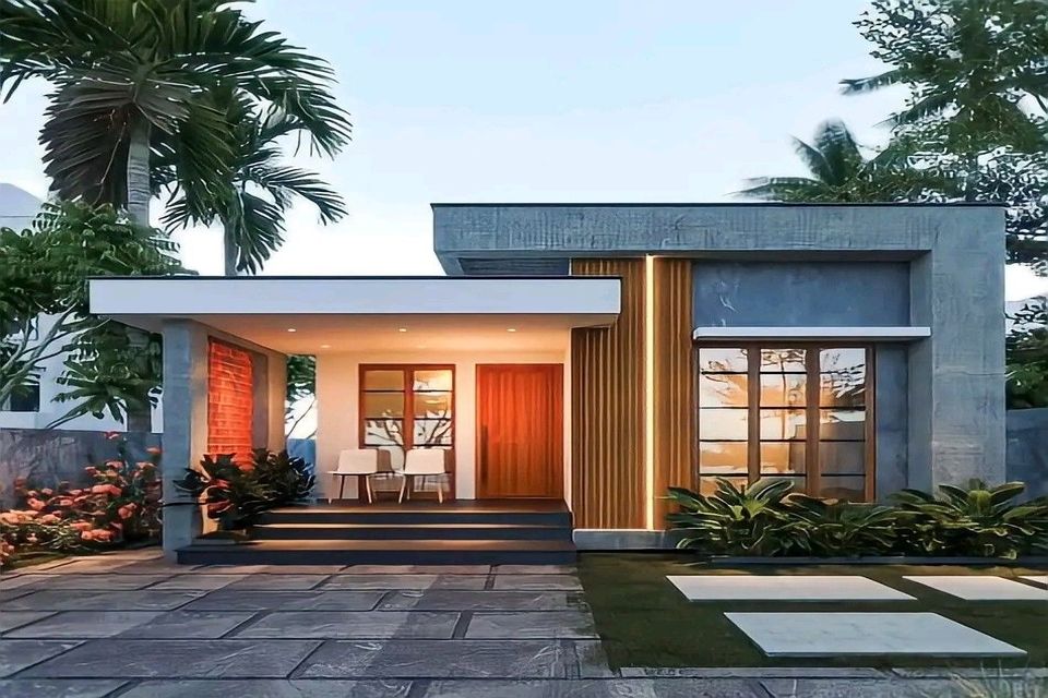Gambar desain rumah minimalis modern 1 dan 2 lantai