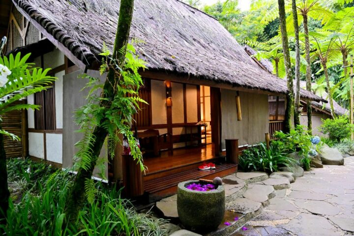 10 Desain Rumah Bambu Sederhana di Desa yang Asri dan Cantik