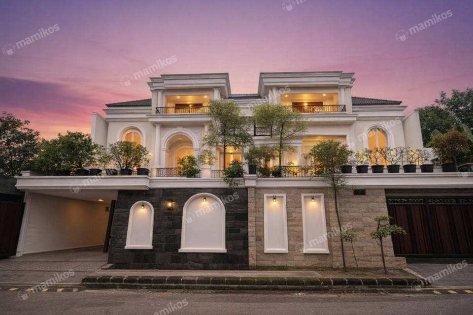 Rumah Mewah 3 Lantai dengan Rooftop dan Private Pool