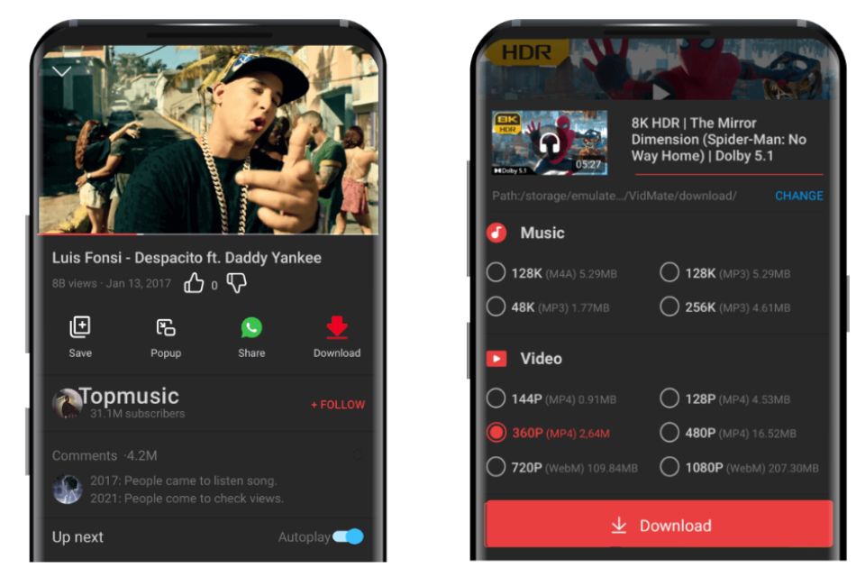Download Aplikasi Vidmate versi baru dan lama