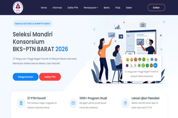 Cara Daftar SMMPTN-Barat 2026: Jadwal Seleksi, Syarat, dan Biaya Registrasi