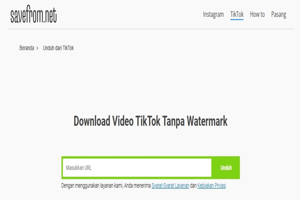 cara download video TikTok teman