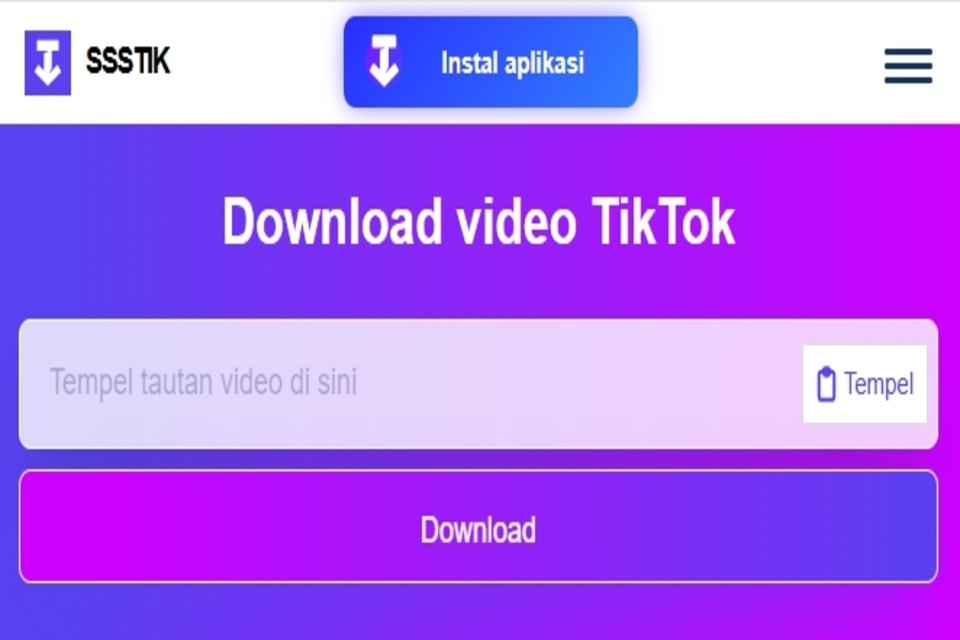 cara download video TikTok teman