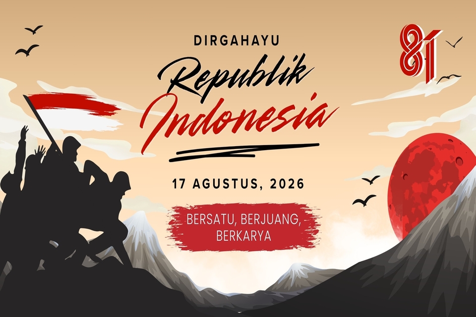 download contoh banner 17 agustus 2026 HUT RI ke-81