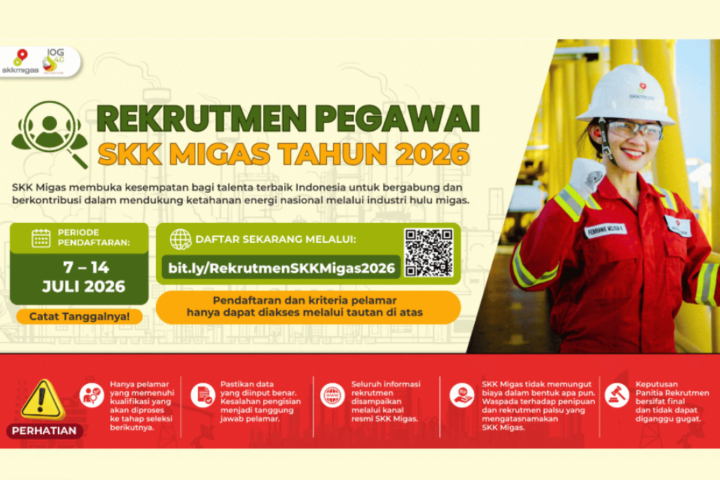 Link Pendaftaran Rekrutmen SKK Migas 2026, Cek Posisi dan Syarat Umumnya