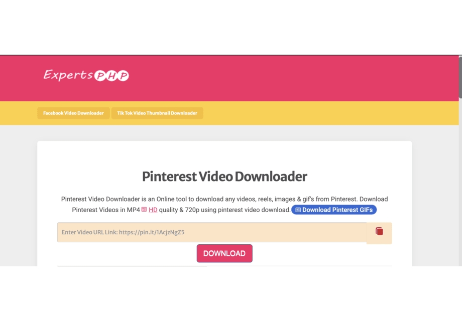 Download Video TikTok Melalui ExpertPHP