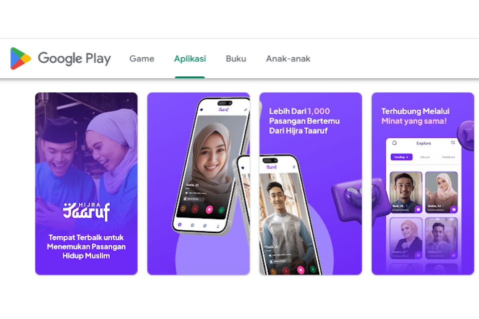 Aplikasi Jodoh yang Sering Dipakai Muslim Indonesia
