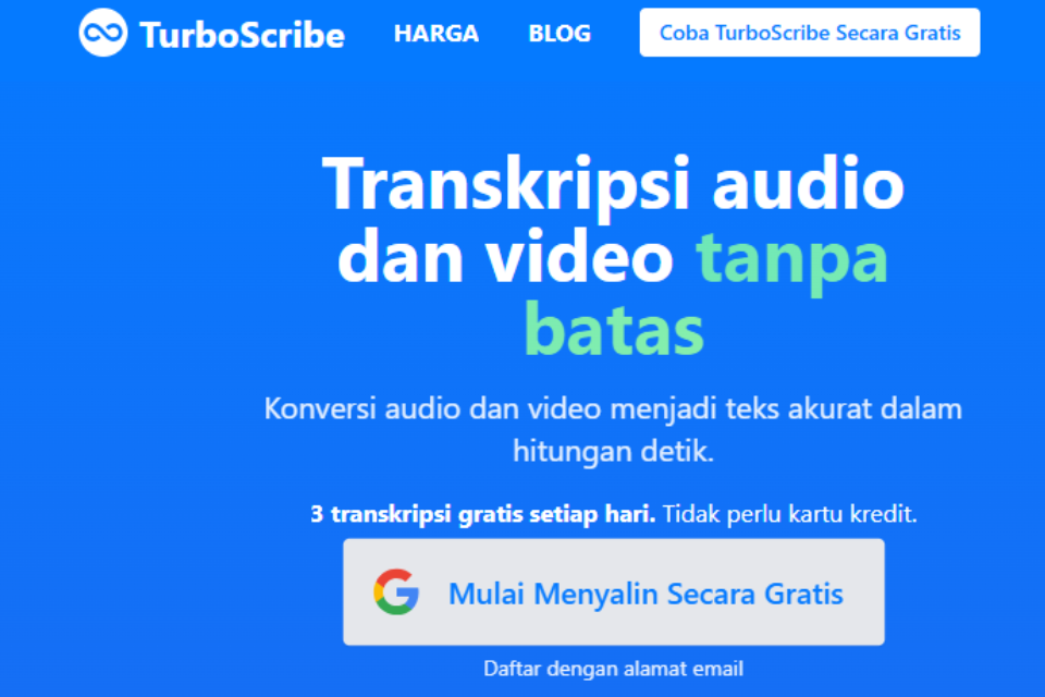 cara mengubah rekaman suara menjadi teks online gratis
