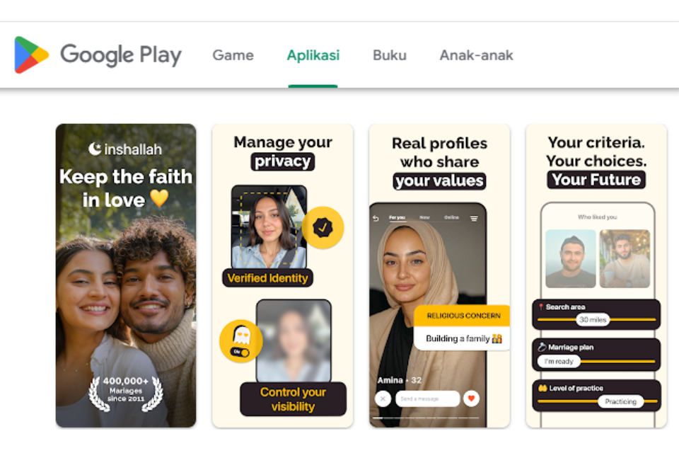 Aplikasi Jodoh yang Sering Dipakai Muslim Indonesia